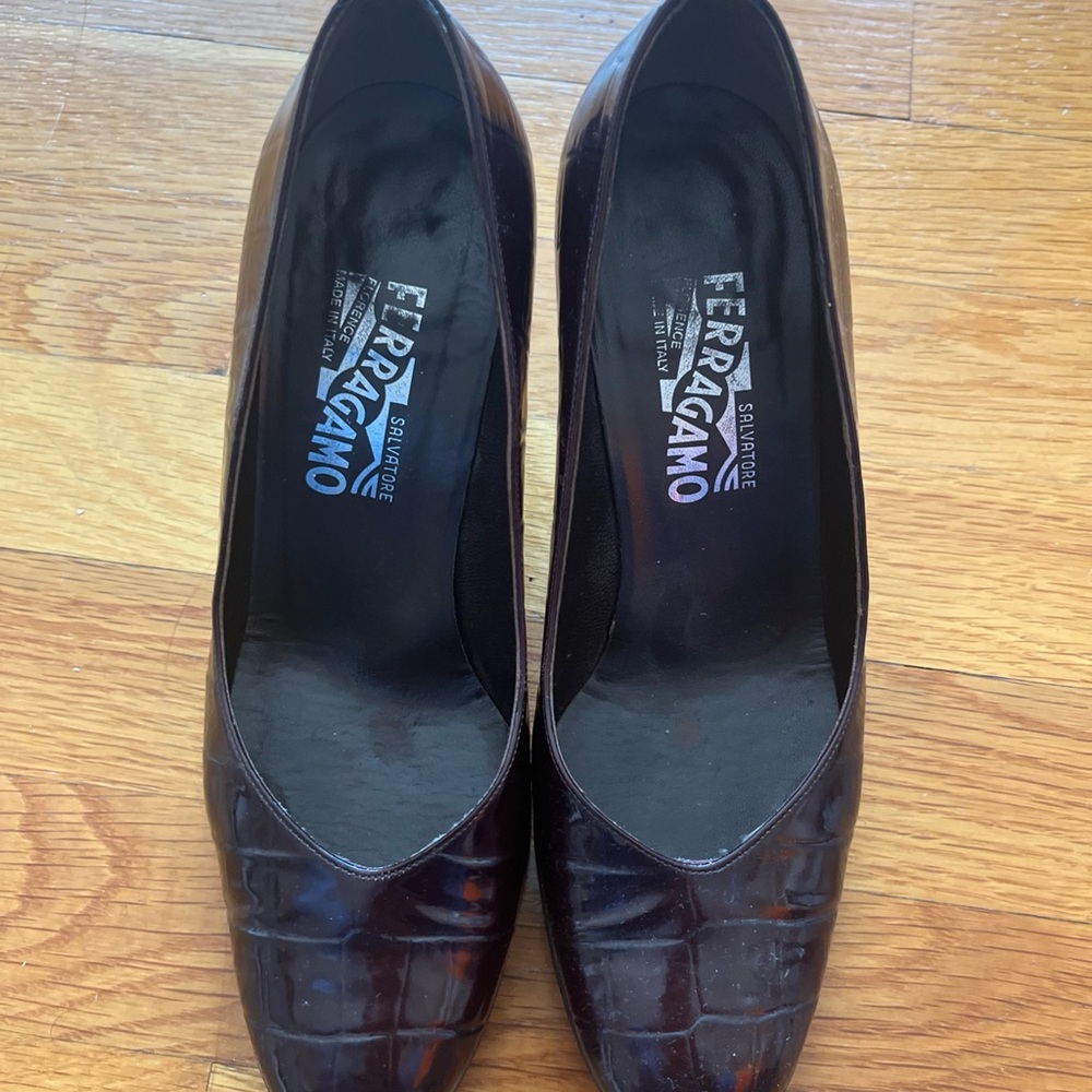 Salvatore Ferragamo Women's Dark Brown Heels
